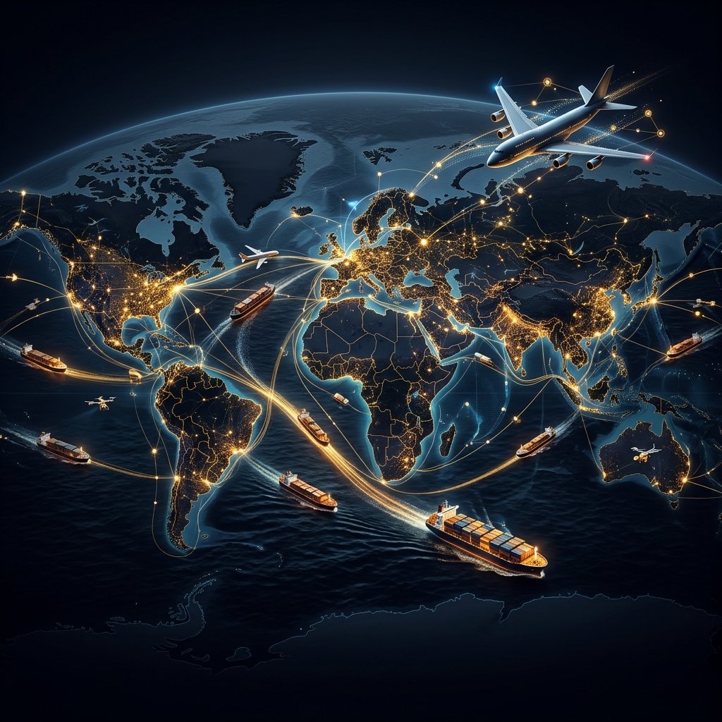 Illustration de la Logistique intelligente par l'Intelligence Artificielle